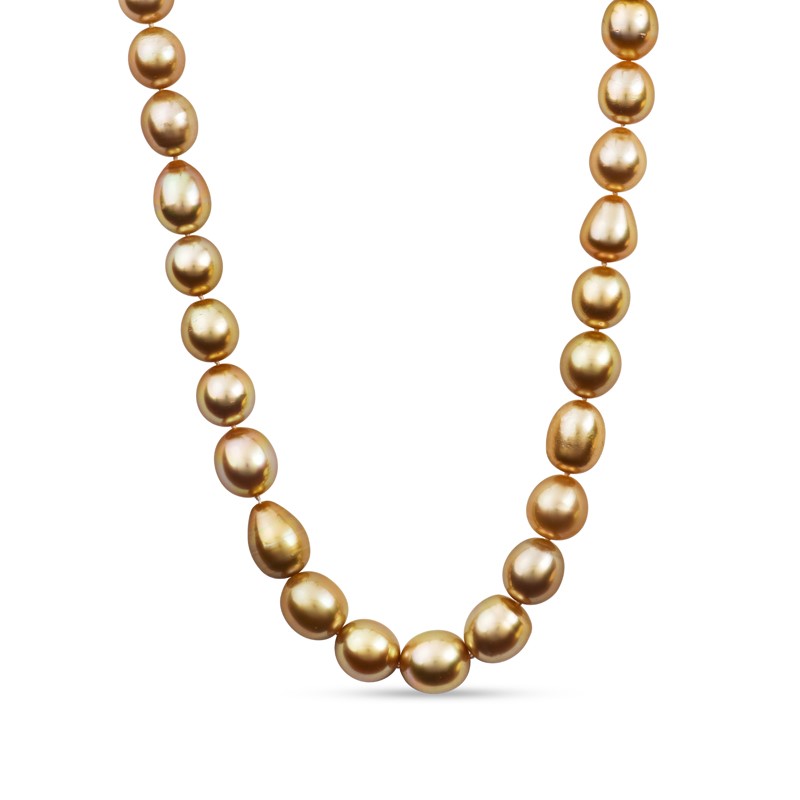 12 - 15mm AA+ Semi Baroque Australian Cultured Pearl Necklace | 45cm