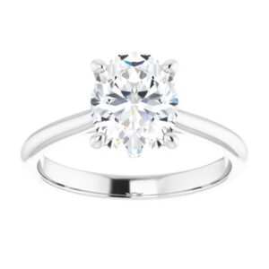 Lab Grown 1.50CTS Oval Solitaire, Be Engaged TODAY