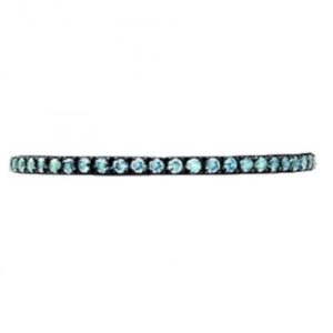 blue topaz stackable in 18k white gold