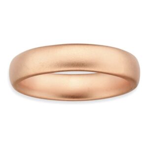 sterling silver stackable pink plated satin ring