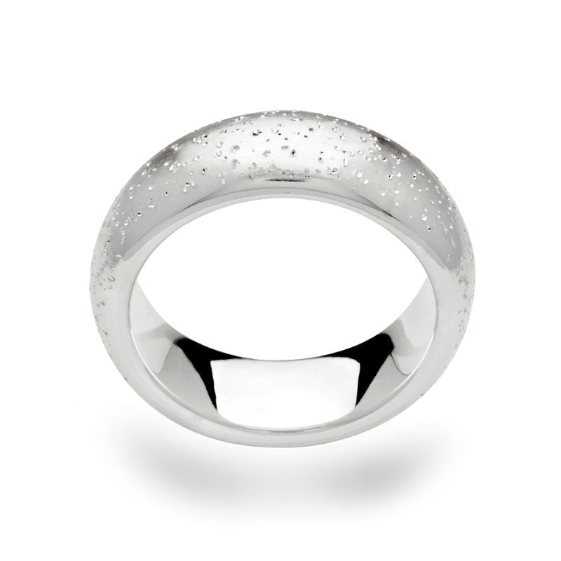 sterling silver diamond dust ring