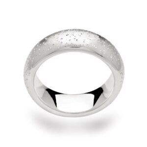 sterling silver diamond dust ring