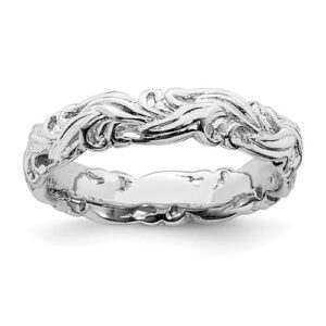 sterling silver stackable polished ring