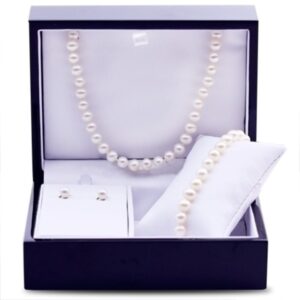 3 pc pearl set 6 6.5mm in sterling silver