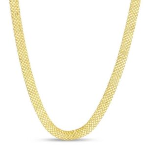 18″ 14k yellow gold bismark chain