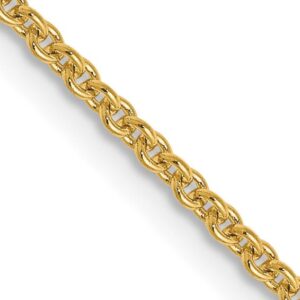 18k Yellow Gold 1.35mm 22in. Cable Chain