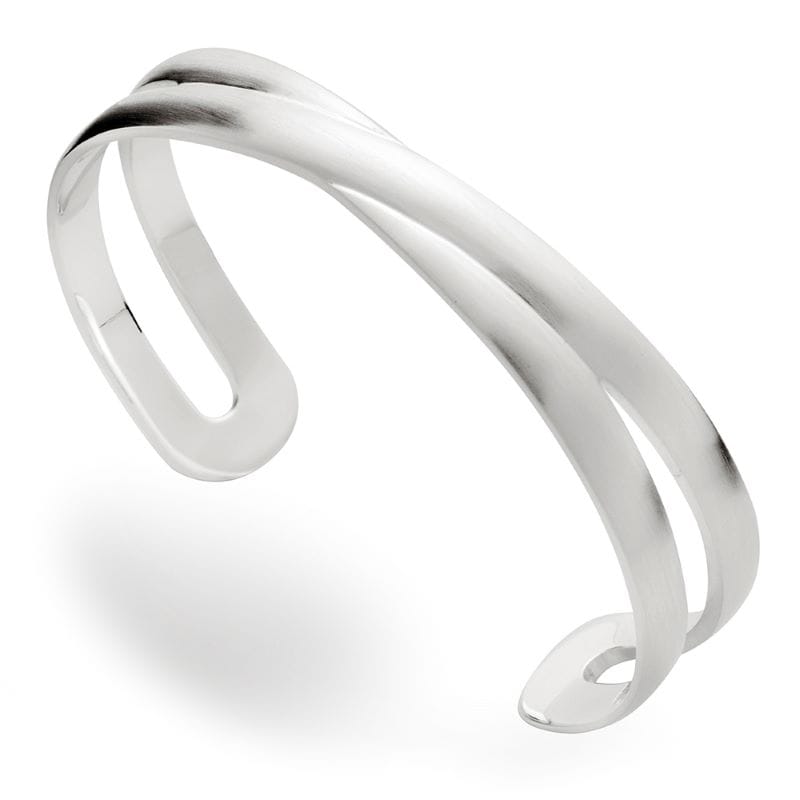 Sterling Silver Bangle with Satin Finish