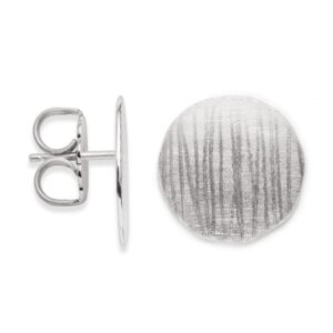 sterling silver circle stud earrings