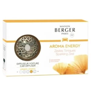 Lampe Berger Aroma Energy Car Diffuser and Sparkling Zest Fragrance