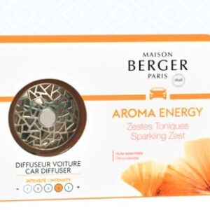 lampe berger aroma energy car diffuser and sparkling zest fragrance
