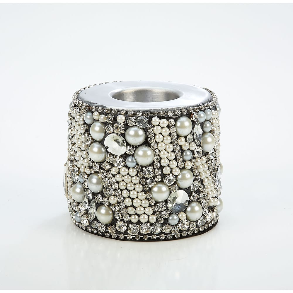 Diamante Tea Light Size 4.3" W x 3.3H