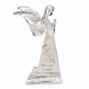 acrylic first communion angel figurine