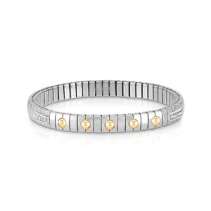 Mixed Metal Stacking Bracelet – CZ Ball