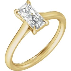 14K Yellow 2 CTW Lab-Grown Diamond Engagement Ring