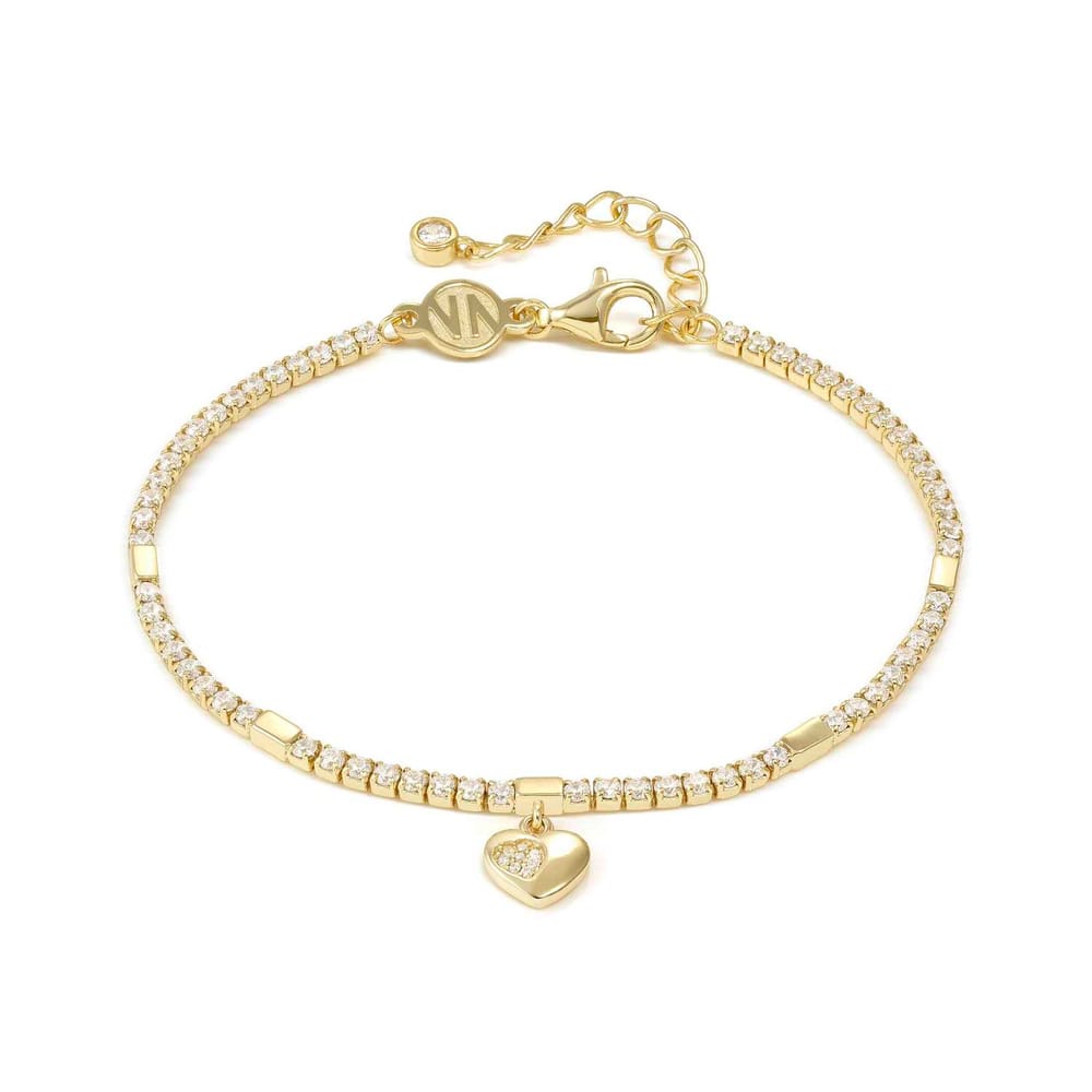Nomination Petit Sparkle Tennis Bracelet – Gold Heart