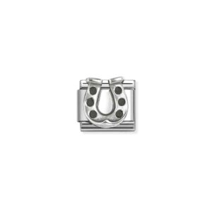 Nomination Composable Classic Oxidized Symbols Charm – Horseshoe 1