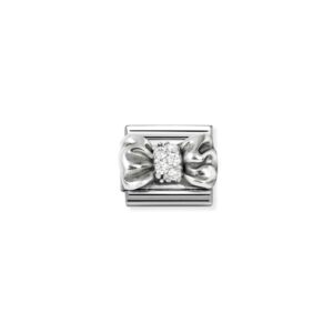 Nomination Composable Classic CZ Symbols Charm – White Bow