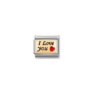 Nomination Composable Classic Plates Charm – I Love You