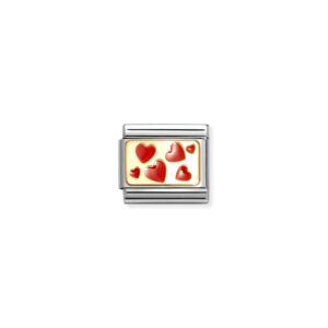 Nomination Composable Classic Plates Charm – Hearts Plate