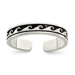 sterling silver adjustable antique ring