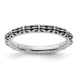 ss stackable ring in size 6