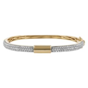 pave diamond bangle