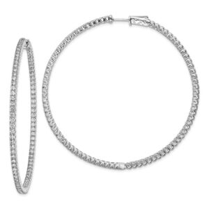 Sterling Silver Inside out Hoops