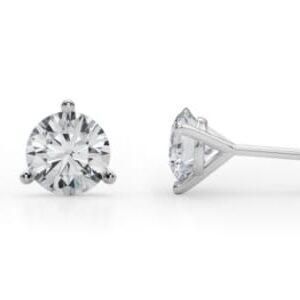 14 KT 1.00 CT Lab Grown Round Stud Earrings
